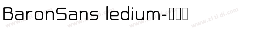 BaronSans ledium字体转换